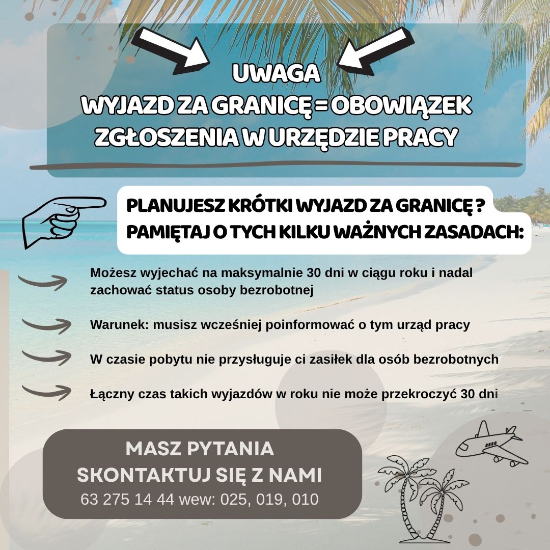Obrazek dla: Wyjazd za granicę – ważna informacja dla osób...