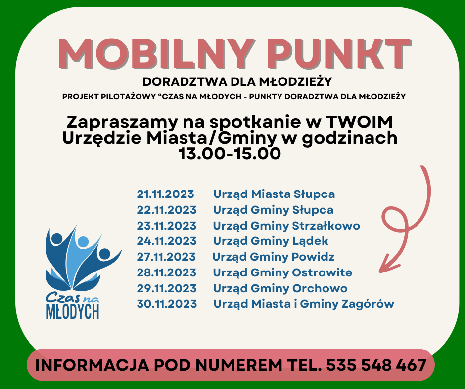 Zdjęcie galerii artykułu:  - Mobilny punkt doradztwa dla młodzieży - listopad.png