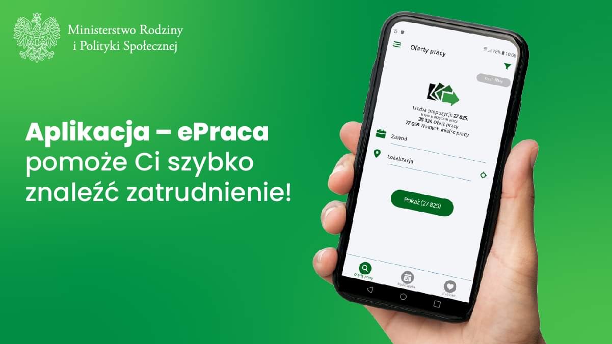 Aplikacja - ePraca pomoże Ci szybko znaleźć zatrudnienie