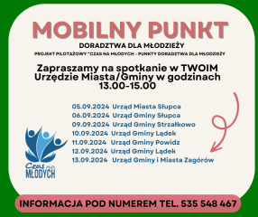 Zdjęcie artykułu Mobilny punkt doradztwa dla młodzieży - projekt...