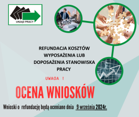 Zdjęcie artykułu Ocena wniosków - REFUNDACJA KOSZTÓW WYPOSAŻENIA LUB...